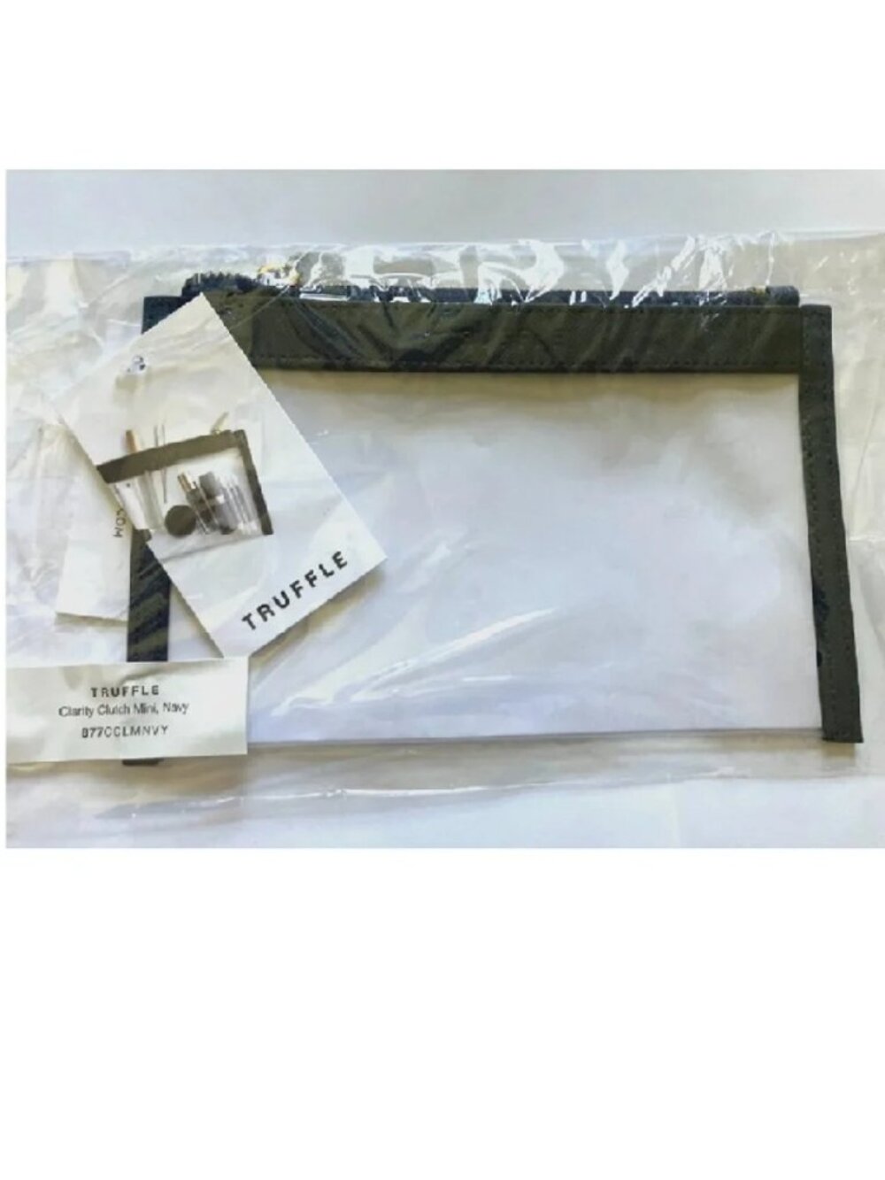 Truffle Clarity Clutch Mini in Navy - Rare/Discontinued - New in Package